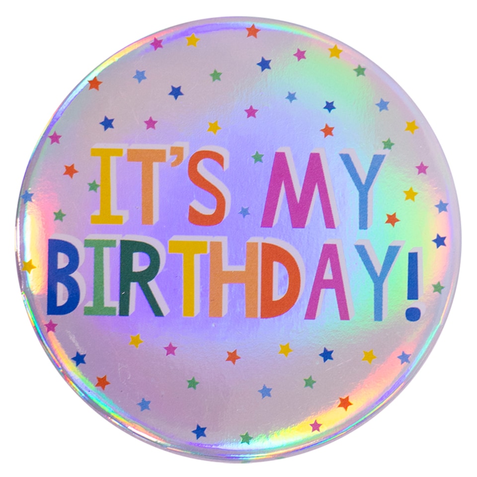 Small Happy Birthday Badge