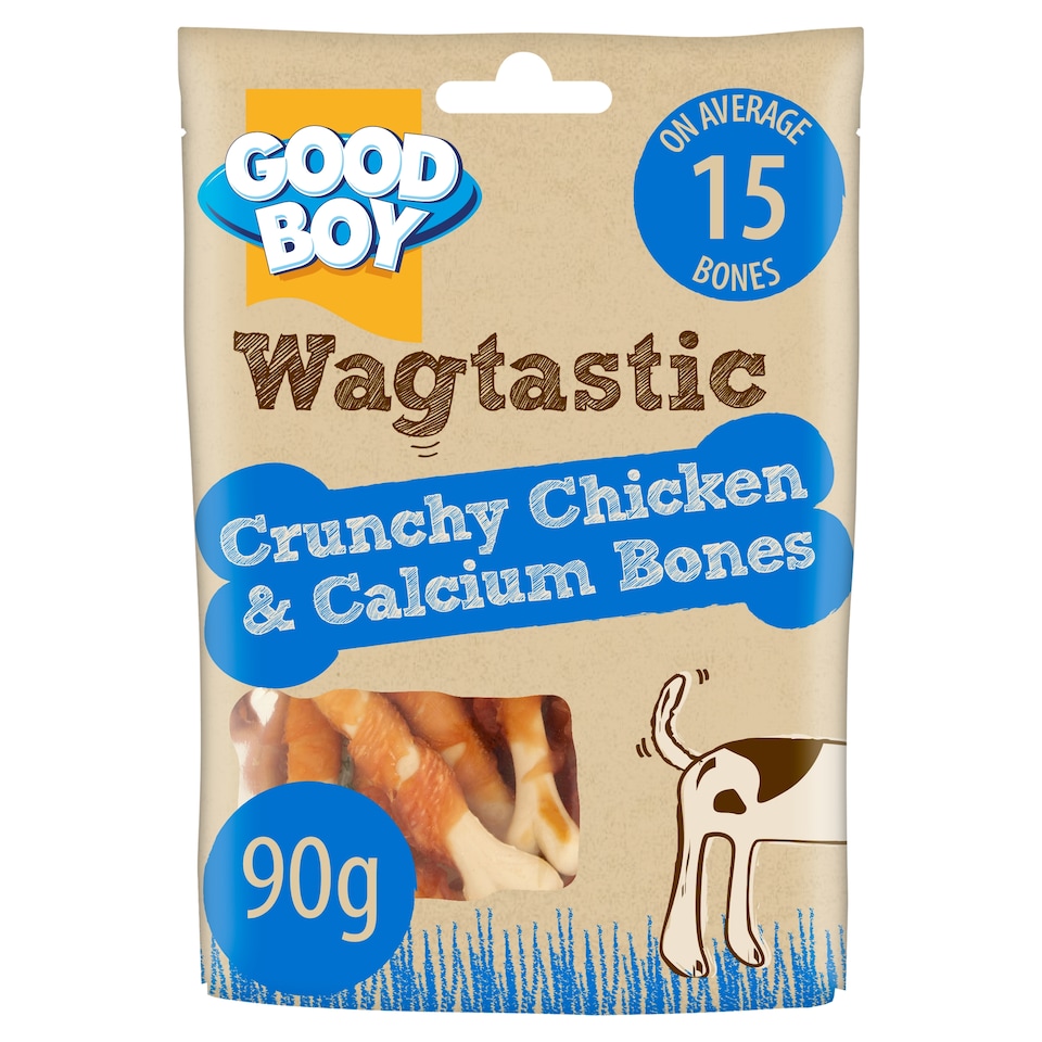 image 1 of Wagtastic Chic Bones Dog Chew Treats 90G