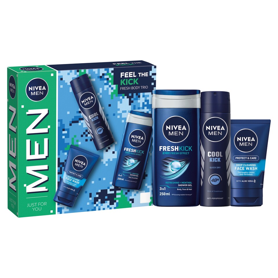 image 1 of Nivea Men Feel The Kick Gift Set
