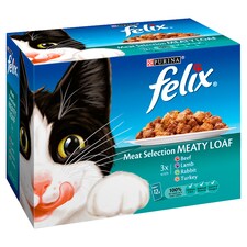 Felix Pouches Meat Selection Meaty Loaf 12 X 100G