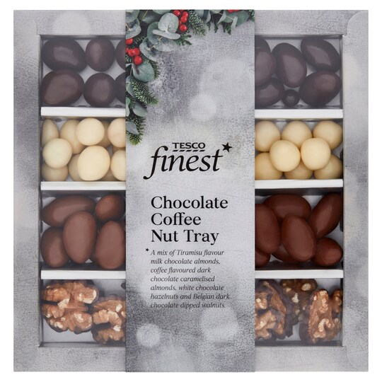 Tesco Finest Chocolate Coffee Nut Tray 265G Tesco Groceries