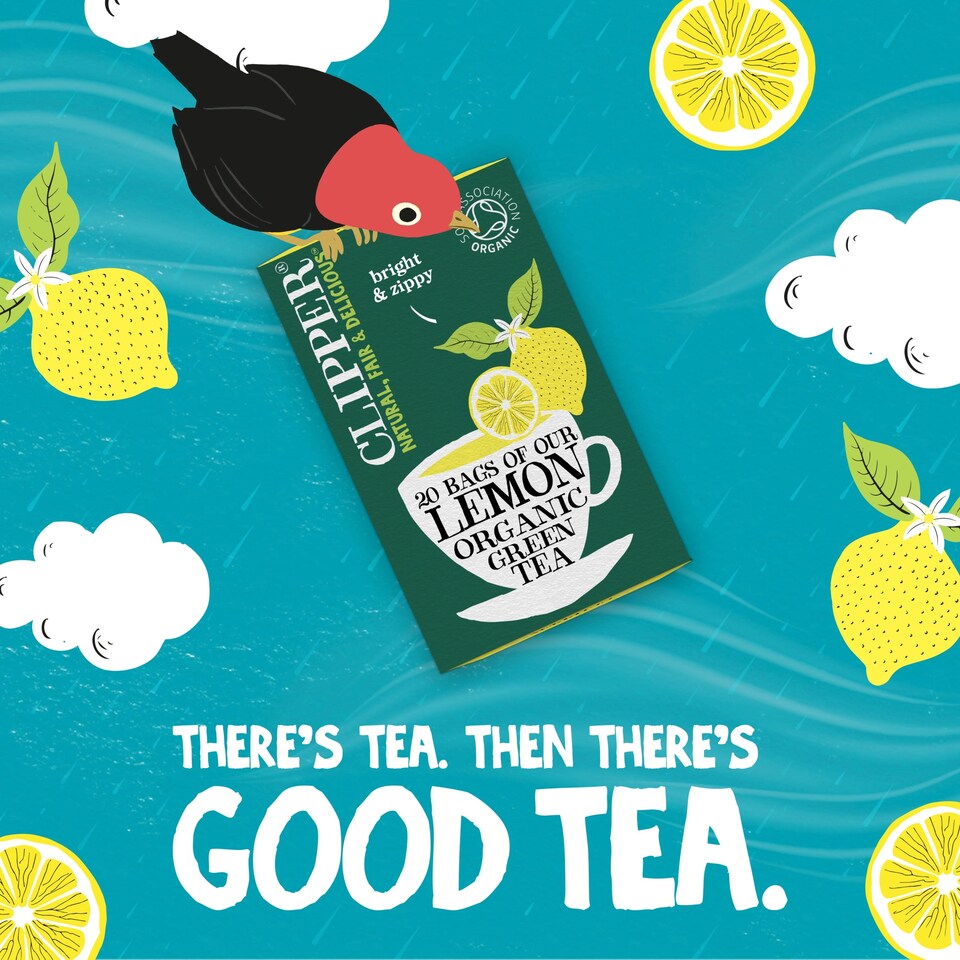 image 1 of Clipper Organic Fair Trade Lemon Green Tea 20S 40G