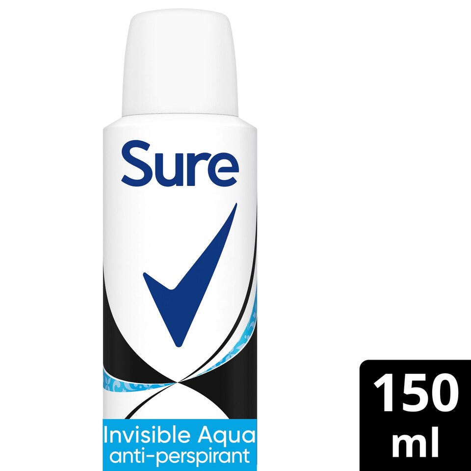 image 1 of Sure Women Invisible Aqua Antiperspirant Deodorant 150Ml