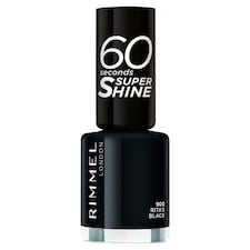 Rimmel London Rita Ora Nail Polish - Rita's Black 8ml