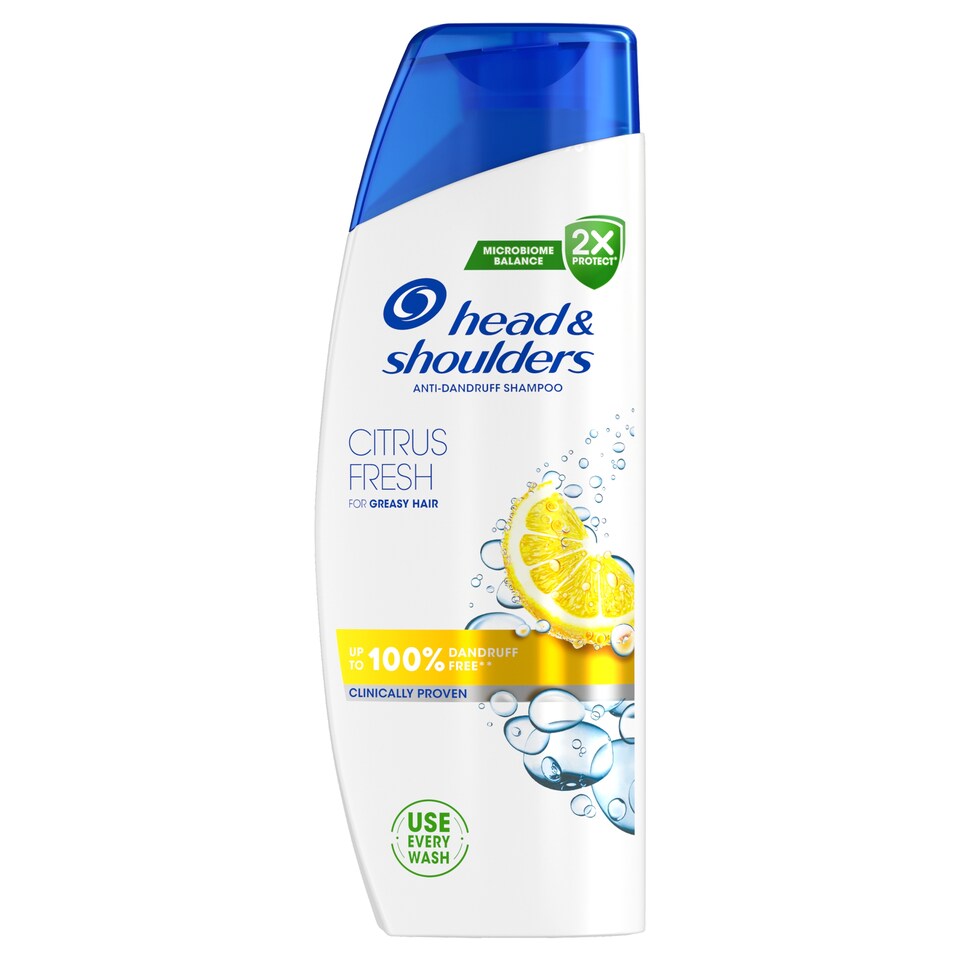 Head & Shoulders Citrus Fresh Šampón proti Lupinám na Mastné Vlasy 250 ml. Denné použitie