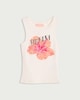 image 4 of Nirvana Cotton Rich Floral Print Vest in Cream