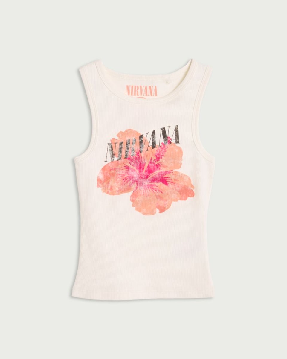image 1 of Nirvana Cotton Rich Floral Print Vest in Cream