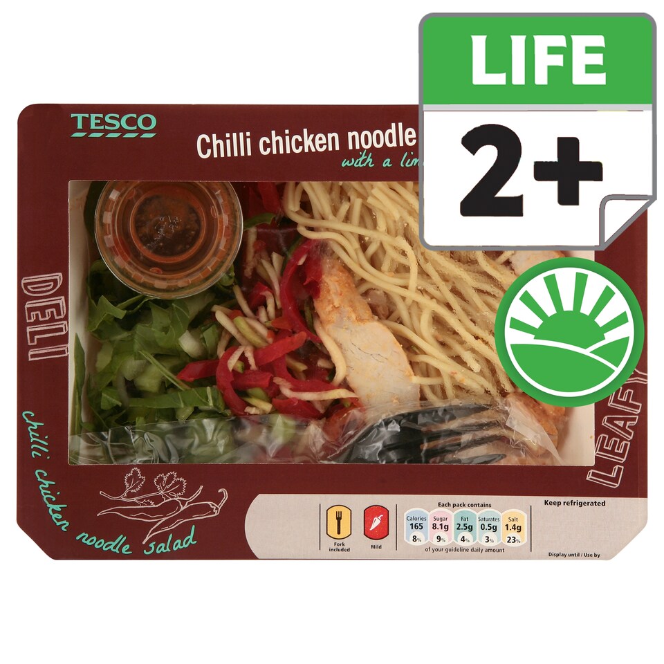 Tesco Chilli Chicken Noodle Salad 245G