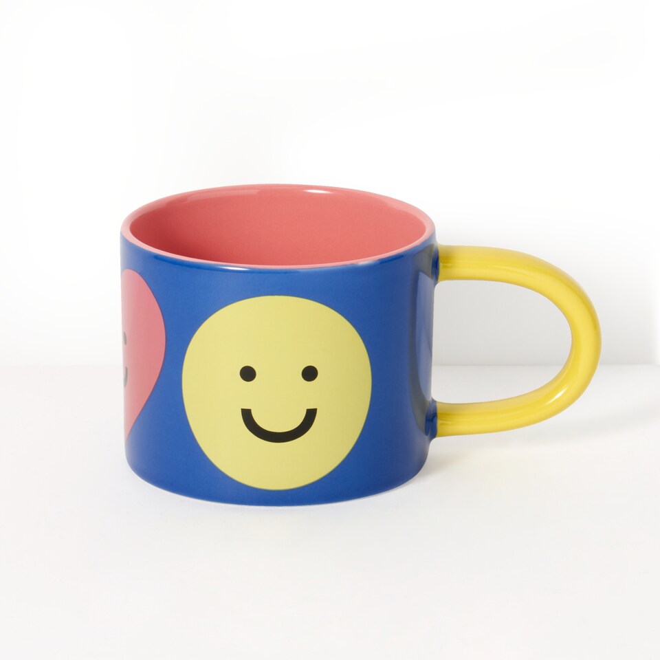 image 1 of Paperchase x Mélanie Johnsson Valentines Happy Face Mug