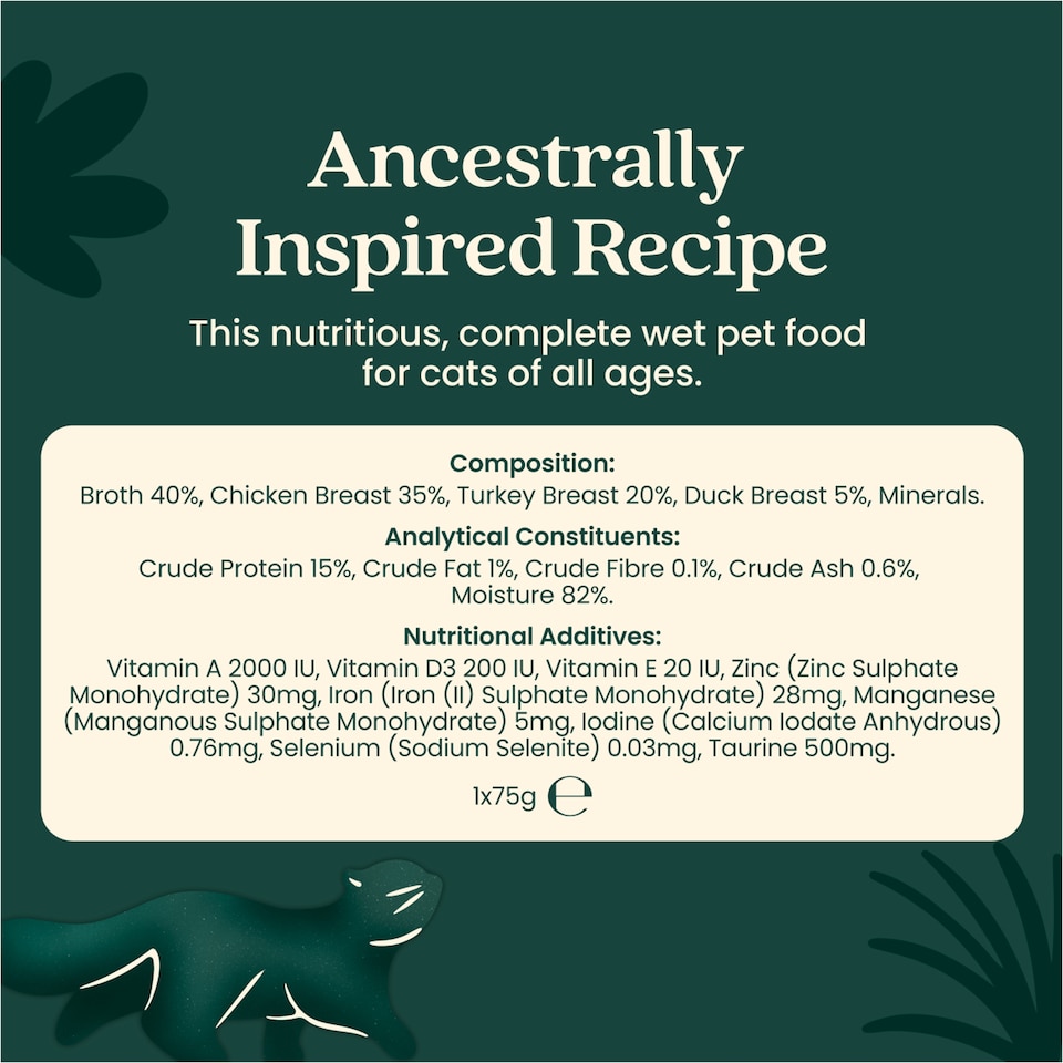 image 1 of Untamed Three Bird Banquet Cat Food 75g