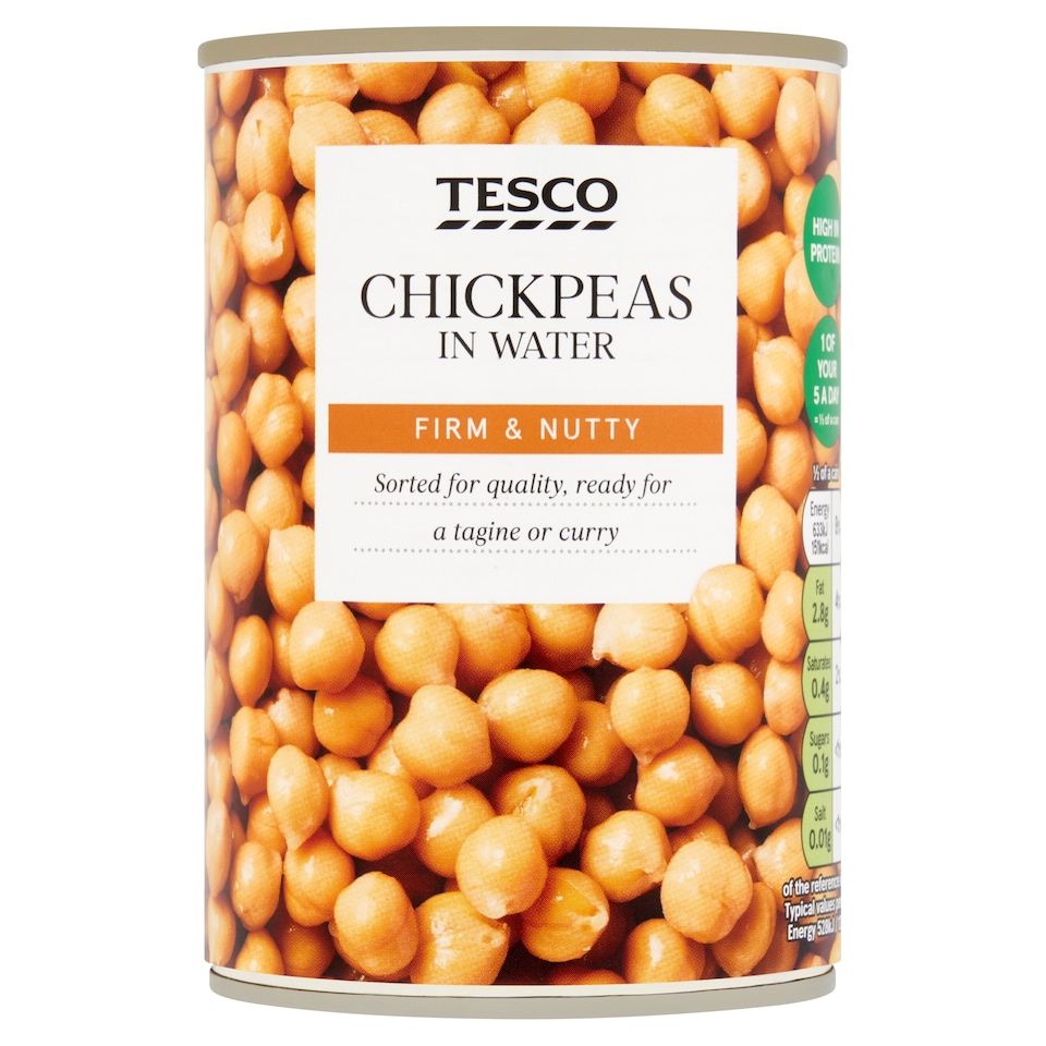 Tesco Chickpeas In Water 400G