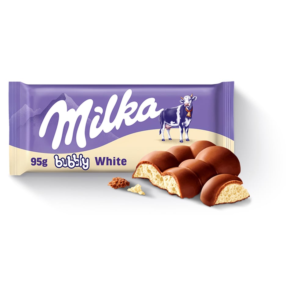 Milka Bubbly Milk&White 95G