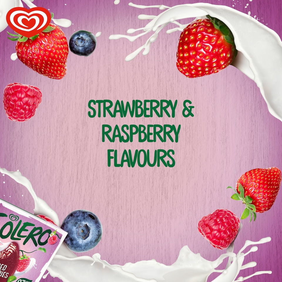 image 1 of Wall's Solero Red Berries Ice Cream Sticks 3x90ml