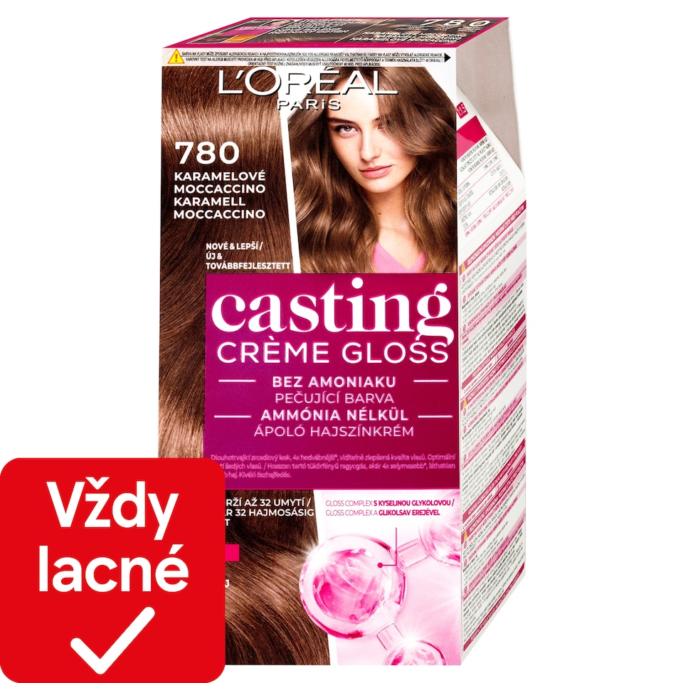 L'Oréal Paris Casting Crème Gloss farba na vlasy 780 karamelové moccaccino