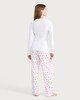 image 3 of F&F Cherry Print Pyjama Set in Multi White