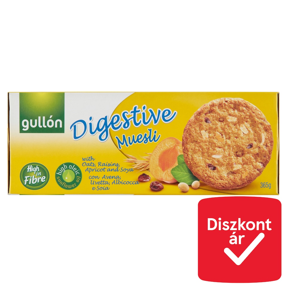 Gullón Digestive müzlis keksz 365 g  1. kép
