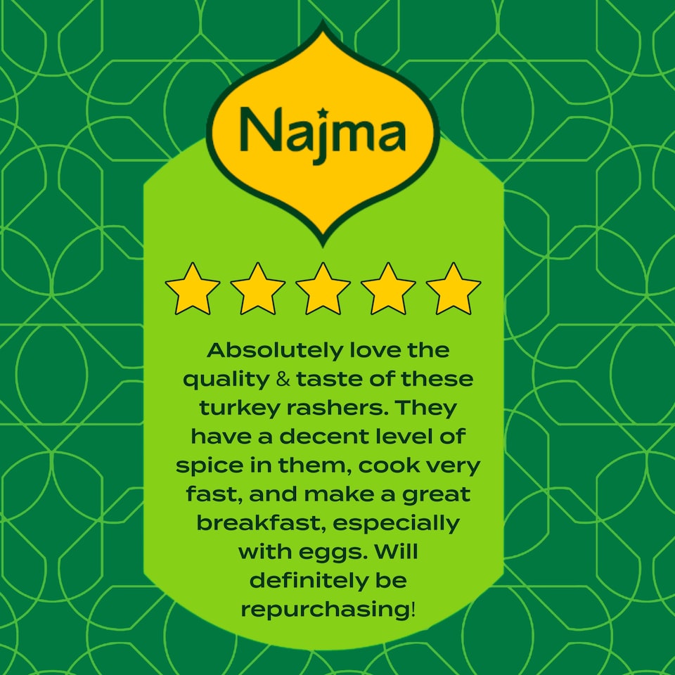 image 1 of Najma Spicy Turkey Rashers 150g