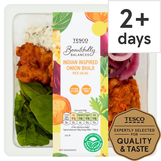 Tesco Beautifully Balanced Indian Inspired Onion Bhaji 255G Tesco