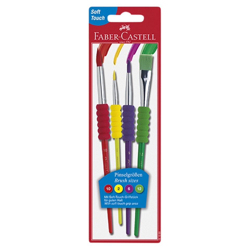 Faber-Castell Soft Touch štětce 4 ks
