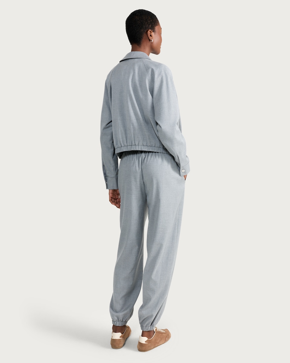 image 1 of F&F Cuffed Co-ord Trousers in Grey