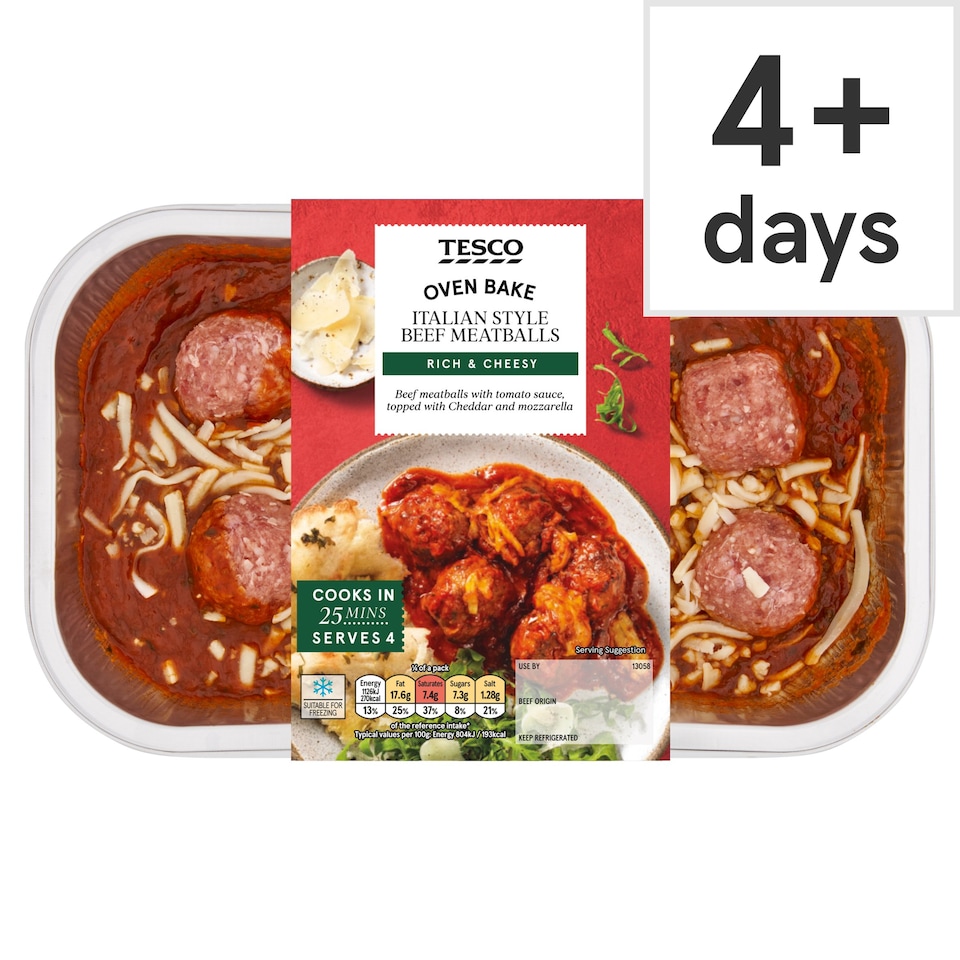 Tesco Italian Style Meatballs 600g Tesco Groceries