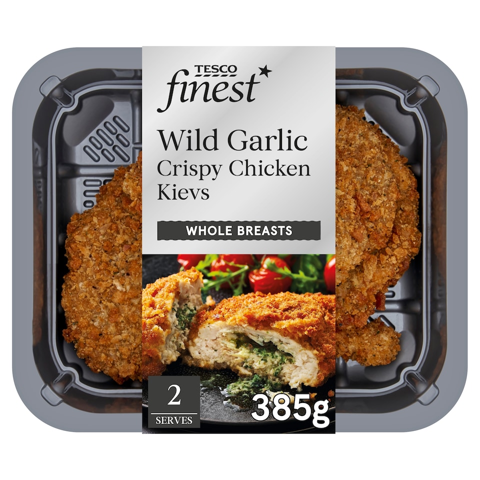 Tesco Finest Wild Garlic Chicken Kievs 385g