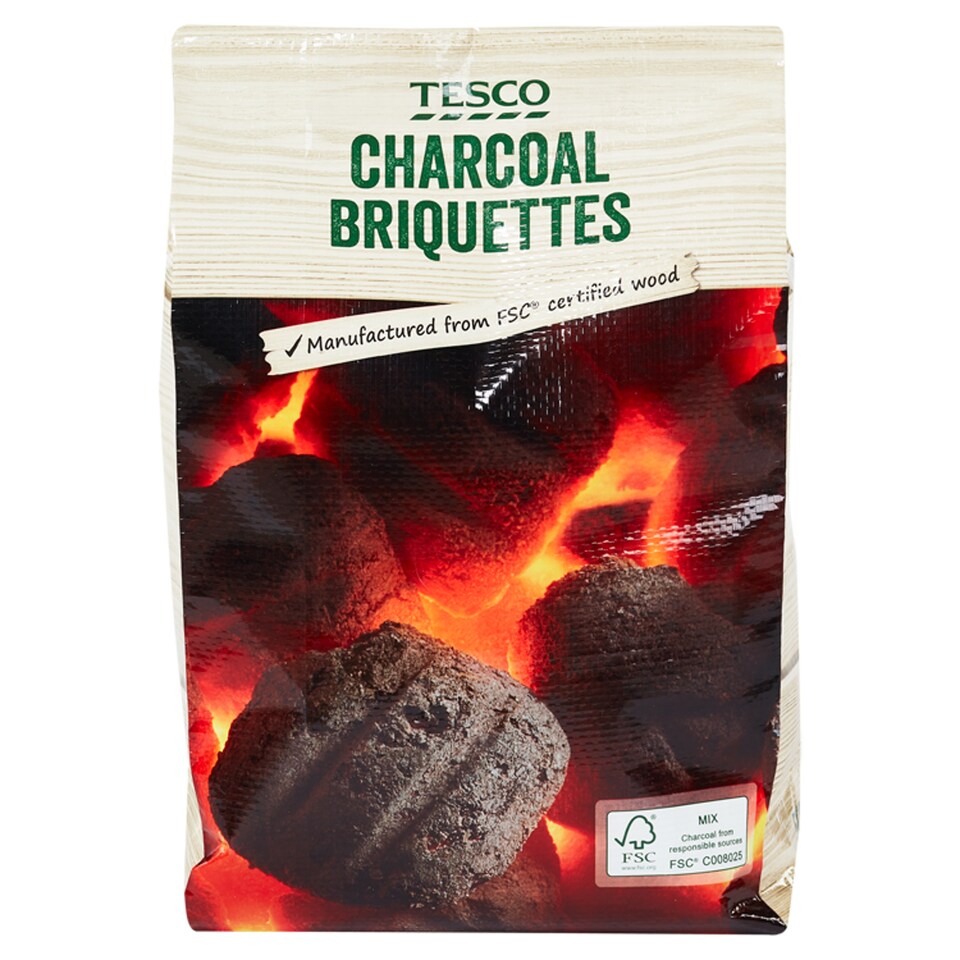 Tesco Fsc 5Kg Charcoal Briquettes
