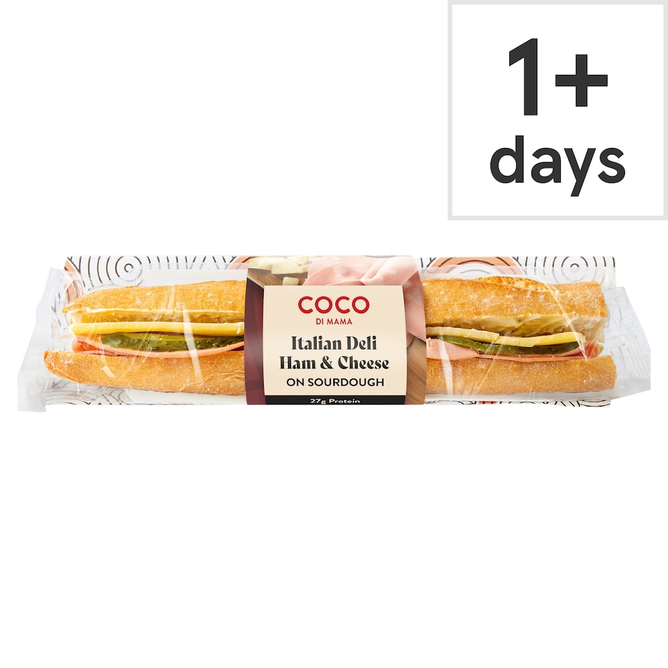 image 1 of Coco Di Mama Italian Deli Ham & Cheese Baguette
