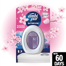 Ambi Pur Bathroom, Continuous Air Freshener Odour Elimination & Prevention, Japanese Blossom 1 Count