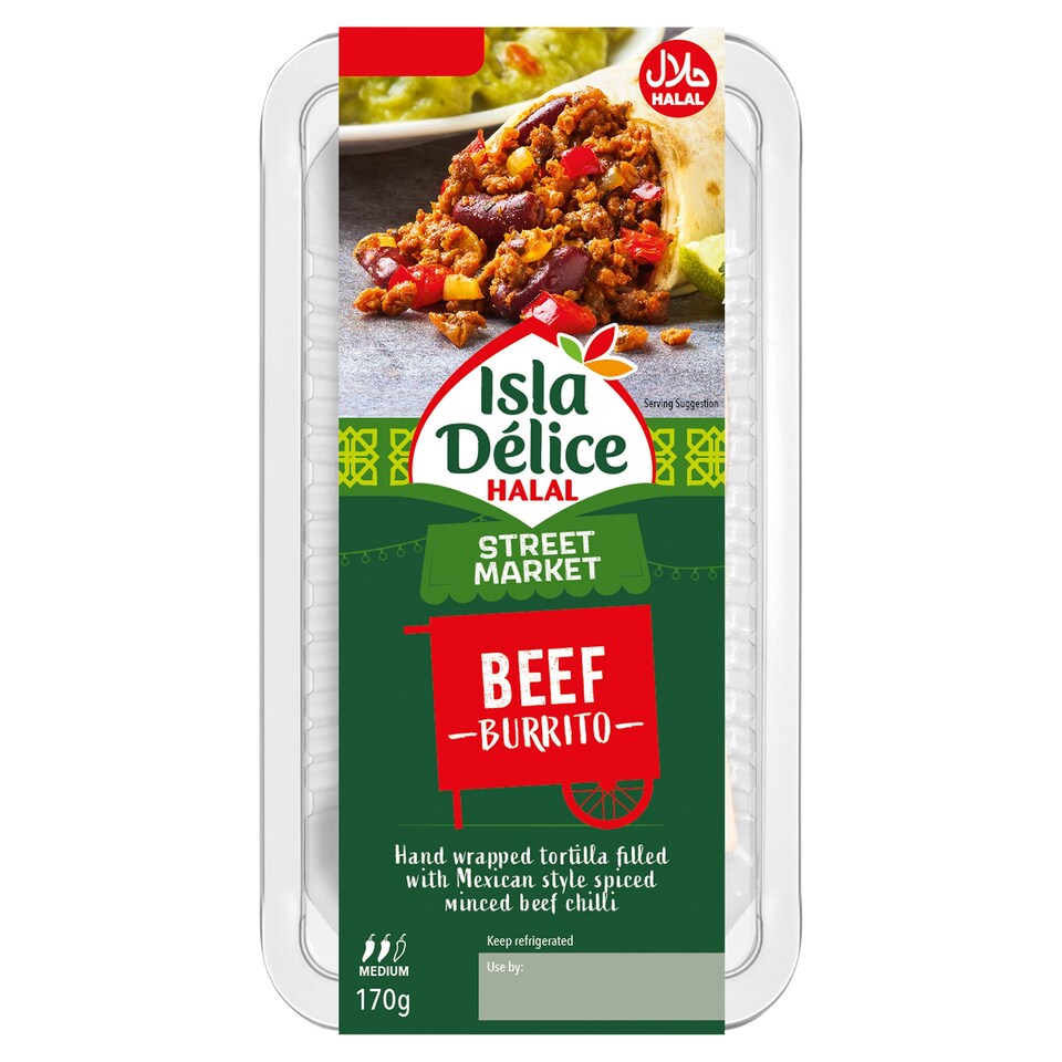 Isla Delice Halal Beef Burrito 170g