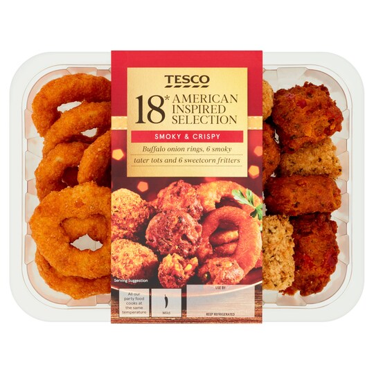 Tesco 18 American Inspired Selection 390G Tesco Groceries