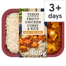 Tesco Fruity Chicken Curry & Rice 400G