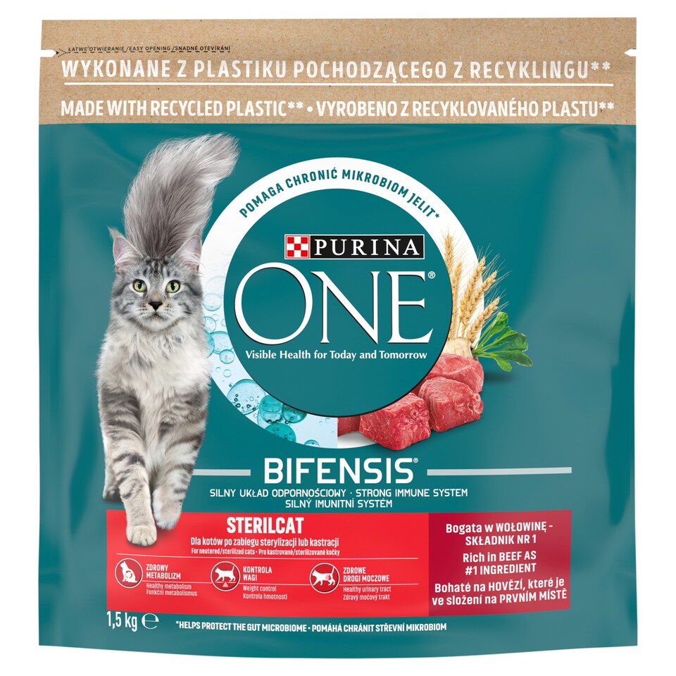 obrázok 1 z Purina ONE Bifensis Sterilised granule pre mačky hovädzie 1,5 kg