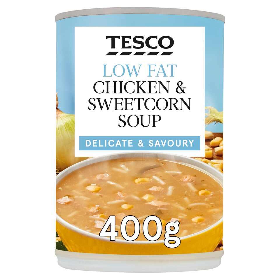 Tesco Low Fat Chicken & Sweetcorn Soup 400G