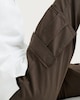image 1 of F&F Cotton Rich Drawstring Cuffed Cargo Trousers in Tobacco
