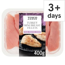 Tesco Mini Turkey Breast Fillets 400G