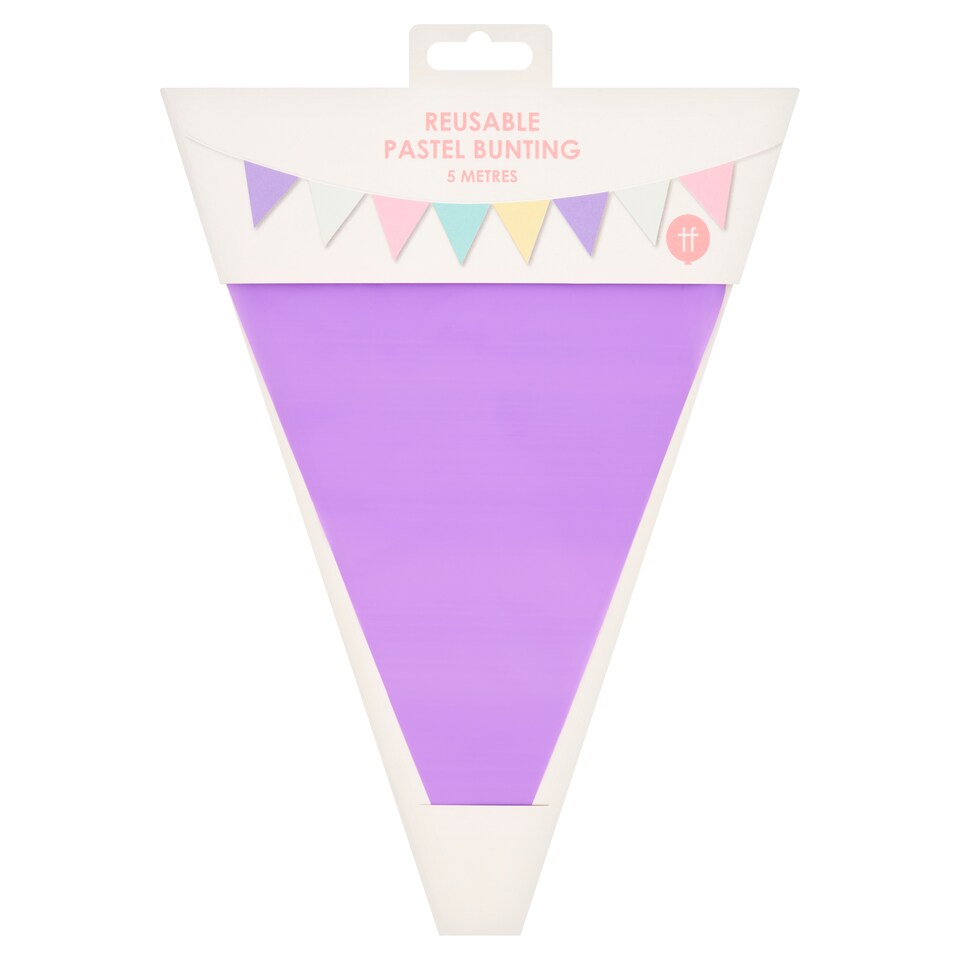REUSABLE PASTEL BUNTING 5m