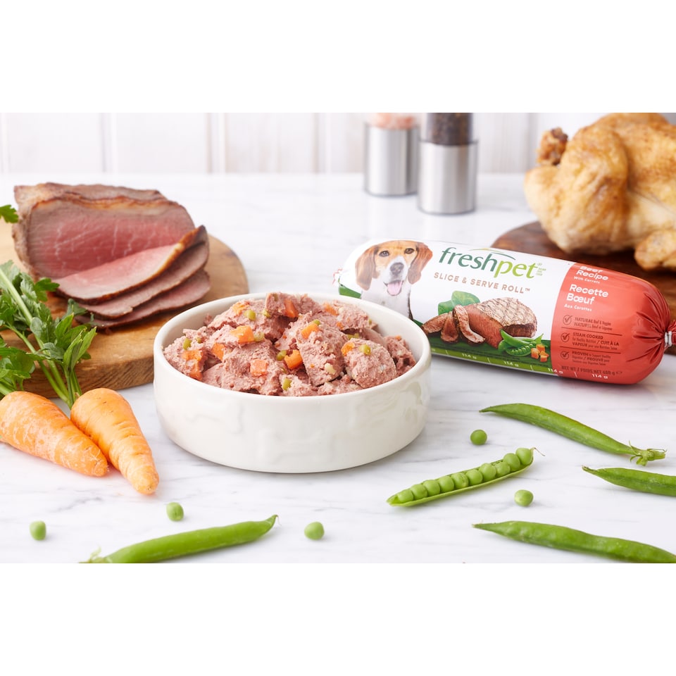 image 1 of Freshpet Beef Recipe with Peas & Carrots Fresh Dog Food Roll 700g