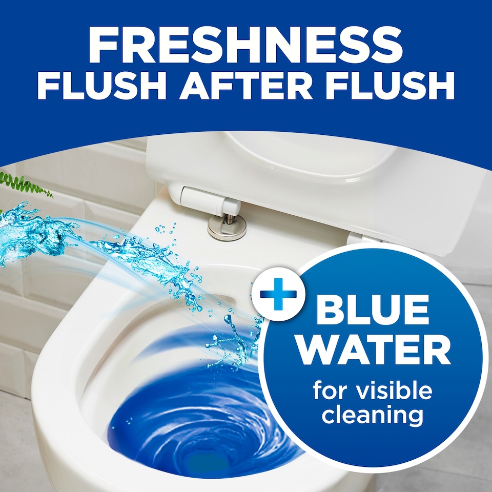 image 1 of Bloo 2in1 In-Cistern Original Blue Toilet Blocks 2 x 50g