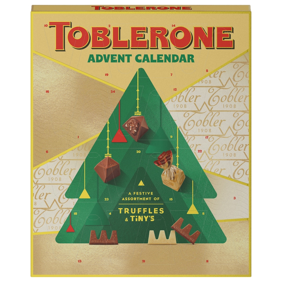 image 1 of Toblerone Chocolate Xmas Advent Calendar 204g