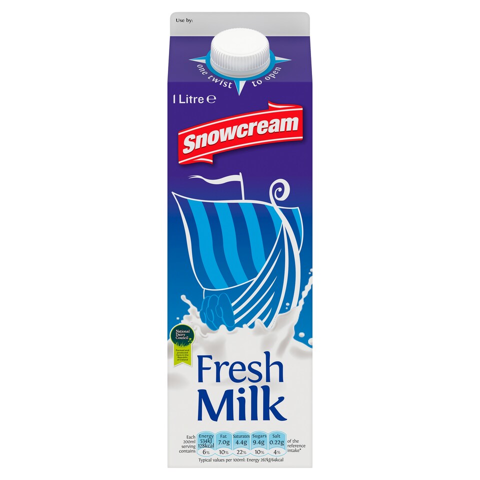 Snowcream Milk Tetra 1Ltr