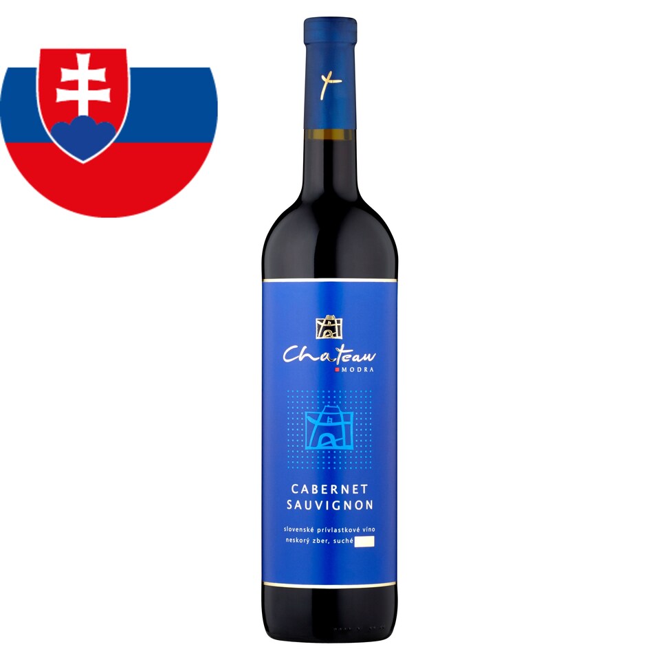 Chateau Modra Cabernet Sauvignon slovenské prívlastkové víno neskorý zber suché 0,75 l