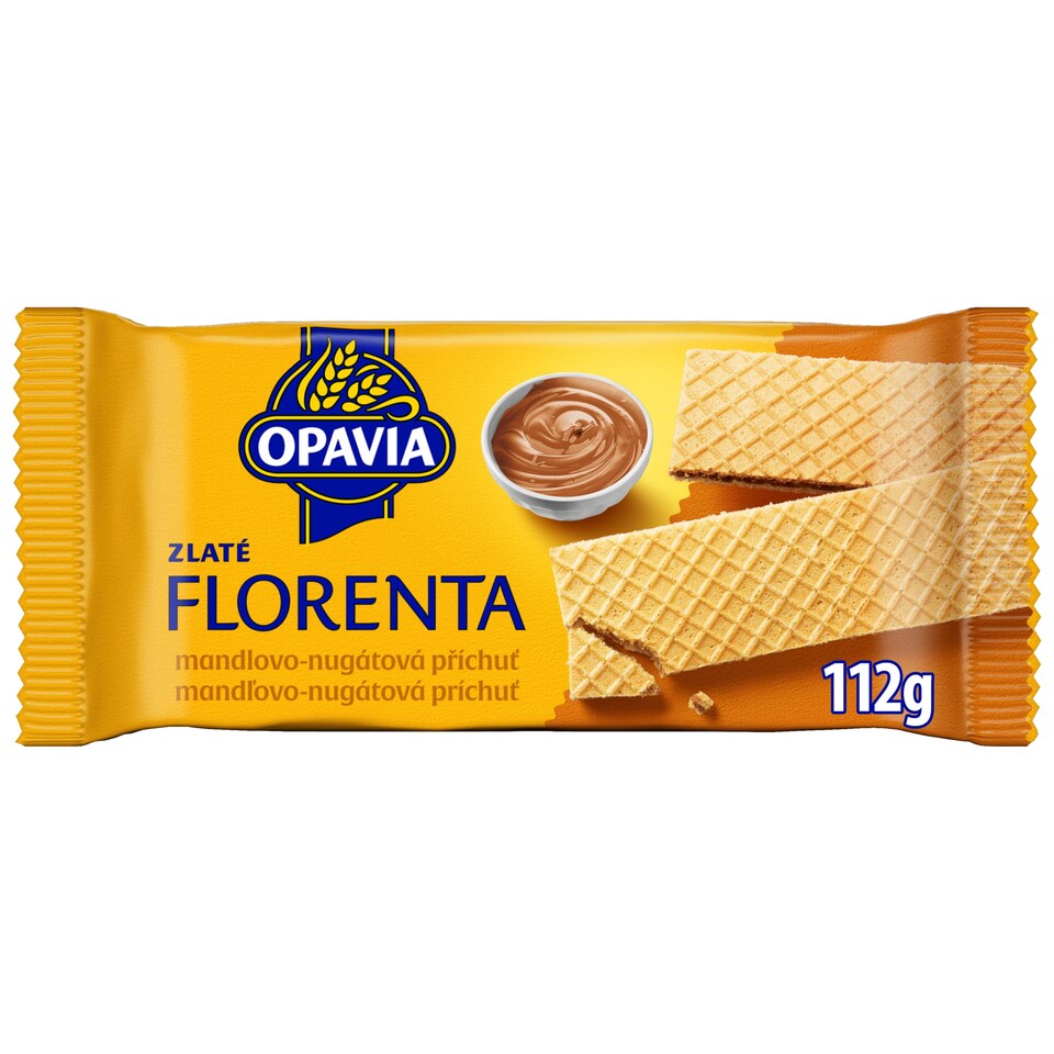 Opavia oplátky Zlaté Florenta mandlovo-nugátová náplň 112 g