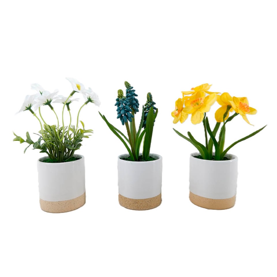 Bayswood Artificial Small Potted Plants Assorted