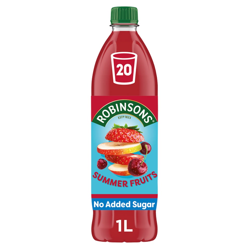 image 1 of Robinsons Summer Fruits No Added Sugar Squash 1L