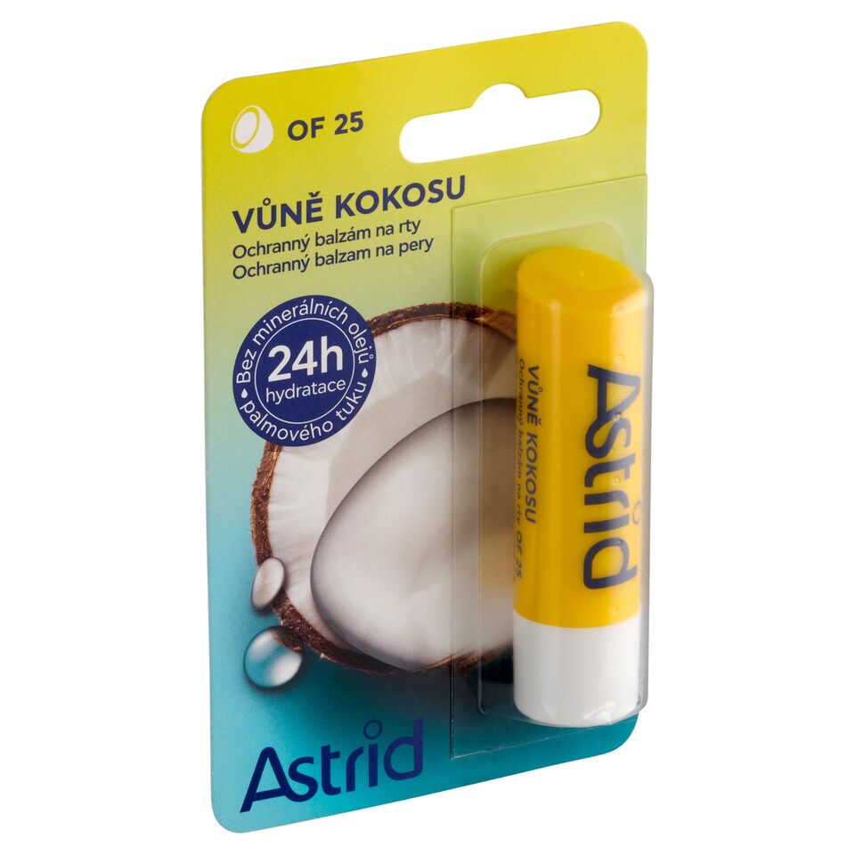 obrázok 1 z Astrid Ochranný balzam na pery s OF 25 vôňa kokosu 25 4,8 g
