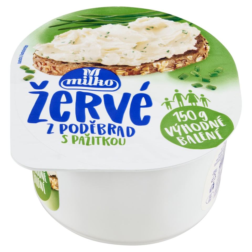 Obrázek 1 pro produkt Milko Žervé z Poděbrad s pažitkou 150g