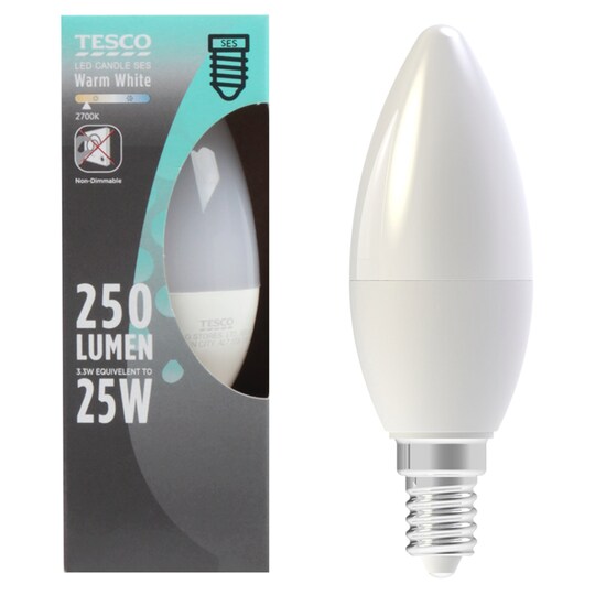 Tesco Led Candle 25W Small Edisonscrew Tesco Groceries