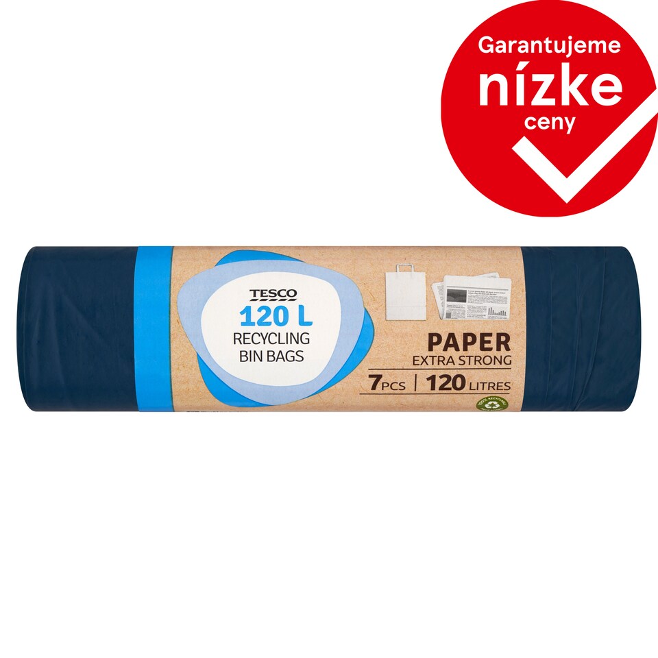 Tesco Vrecia na odpad 120 l 7 ks