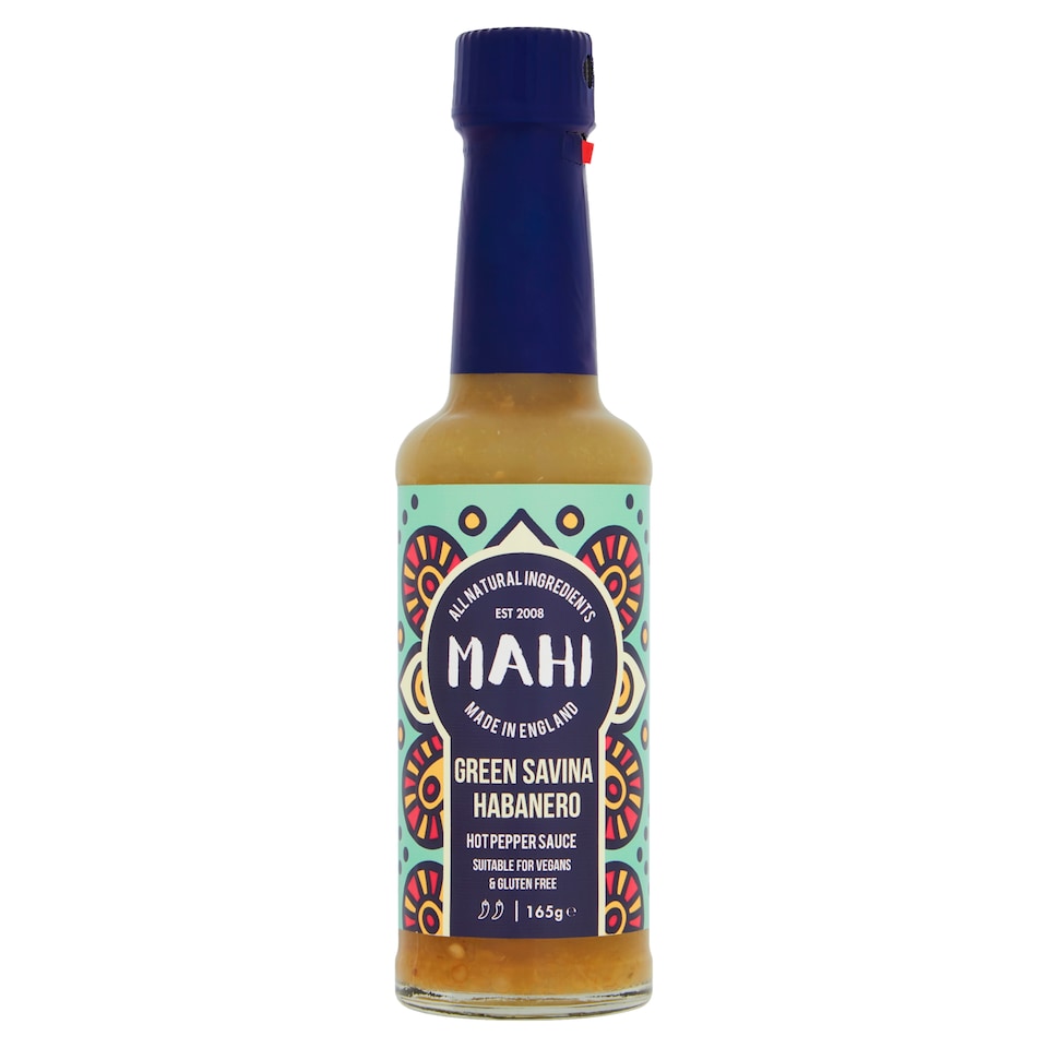 Mahi Green Savina Hot Pepper Sauce 165G